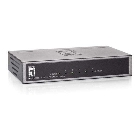 LevelOne FEU-0511 Quick Installation Manual