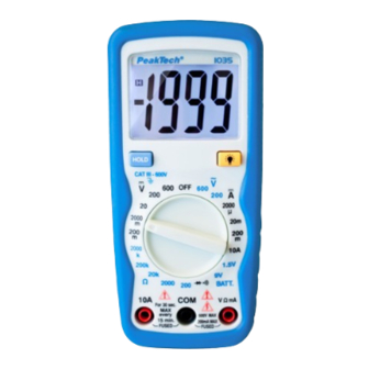 PeakTech 1035 Operation Manual