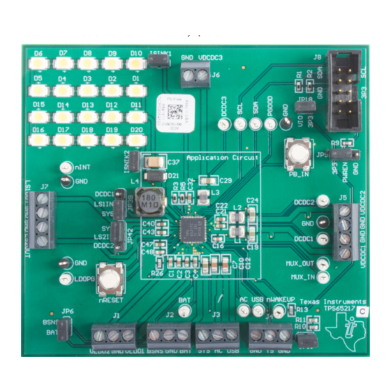 Texas Instruments TPS65217CEVM Manuals