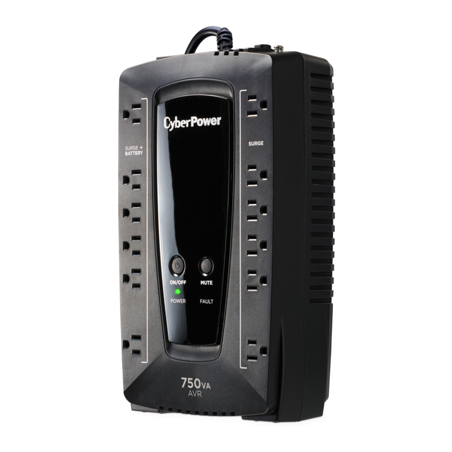 CyberPower AVRG750U, AVRG900U - AVR UPS Series System Manual