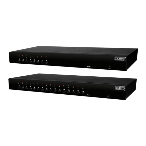 Digitus 8/16-Port Combo KVM OSD Switch For Usb And PS/2 User Manual