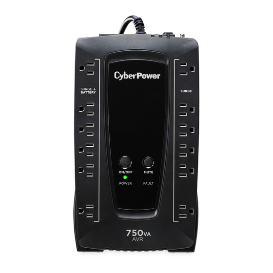 CyberPower AVRG750U User Manual