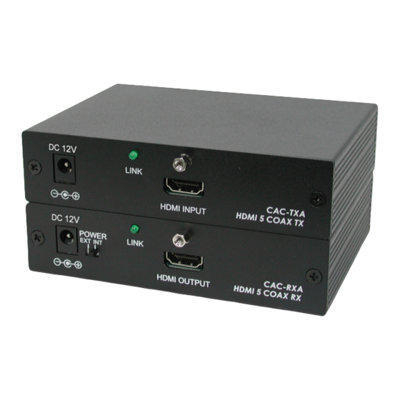 Cypress CAC-TXA Operation Manual