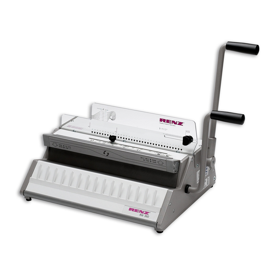 Renz RW 360 Operation Manual