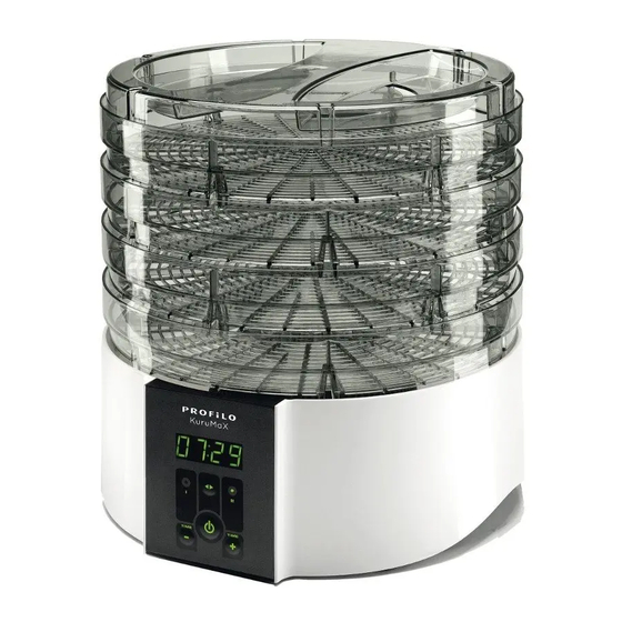 PROFILO PFD1350W KuruMaX Food Dehydrator Manuals