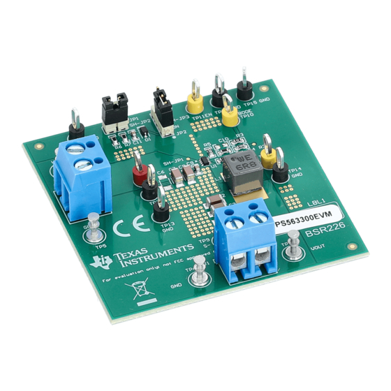 Texas Instruments TPS563300EVM-226 User Manual