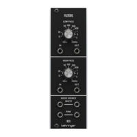 Behringer 923 FILTERS Quick Start Manual