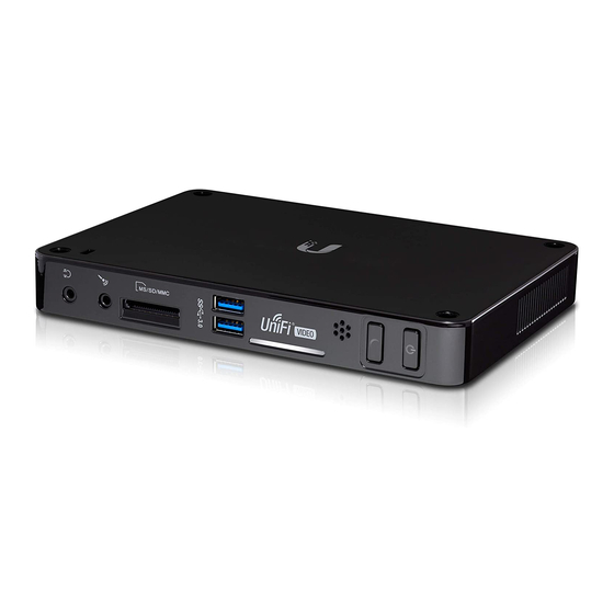 Ubiquiti UniFi NVR Quick Start Manual