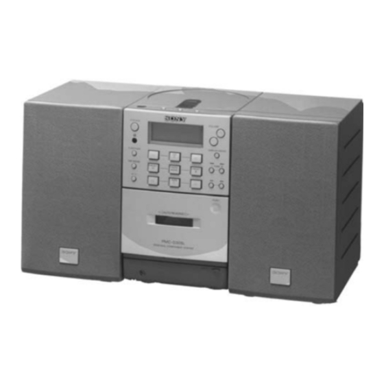 Sony PMC-D305L Operating Instructions Manual