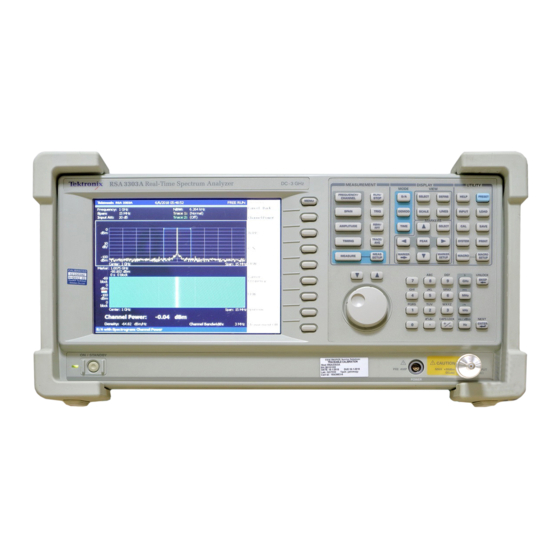 Tektronix RSA3303A User Manual