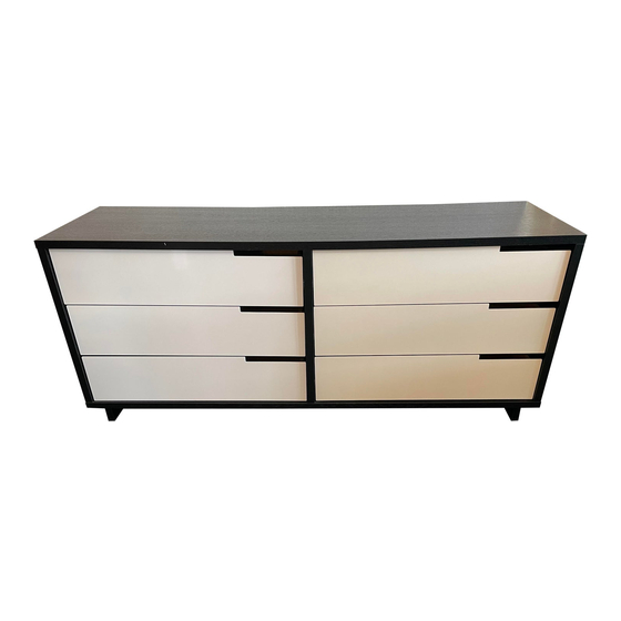 BluDot MODULICIOUS 6 LOW DRESSER Assembly Instructions Manual