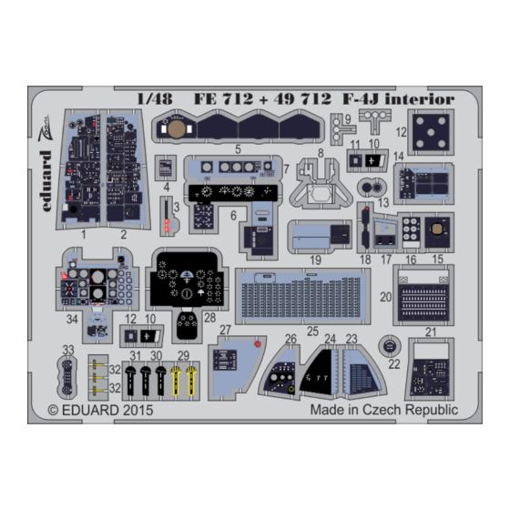 Eduard Zoom F-4J interior S.A. Manual