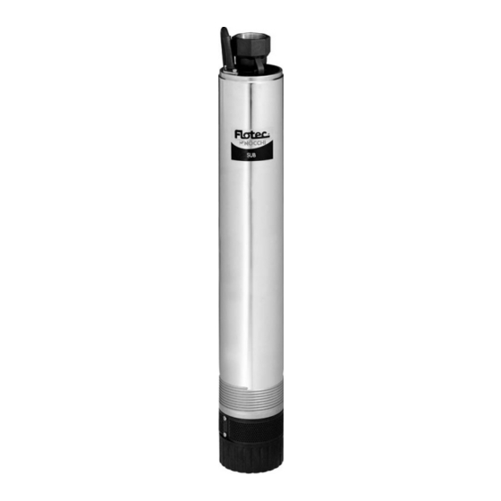 Flotec SUB 6S Plus Use And Maintenance Manual