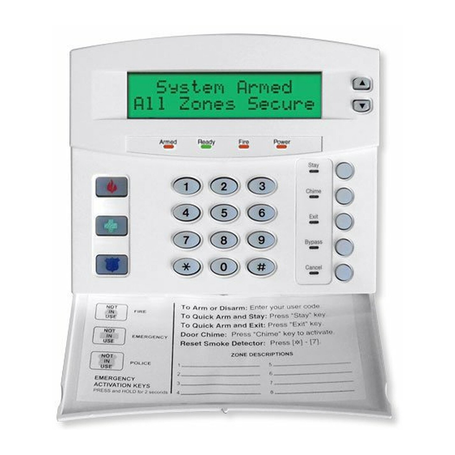 GE NX-148E - Security NetworX LCD Keypad User Manual