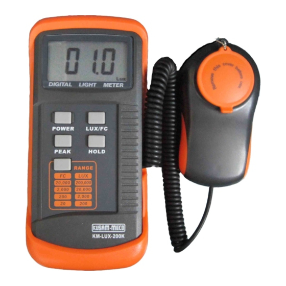 Kusam-meco KM-LUX-200K Instruction Manual