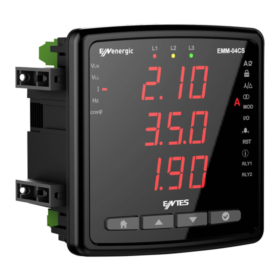 Entes EMM Series Multimeters Manuals