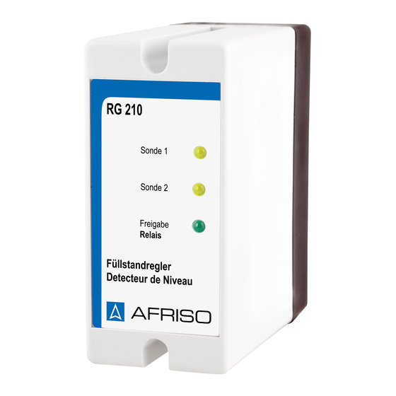 AFRISO RG 210 Operating Instructions Manual