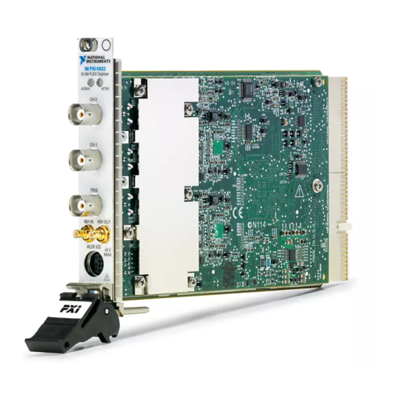 National Instruments NI PXI-5922 Manual
