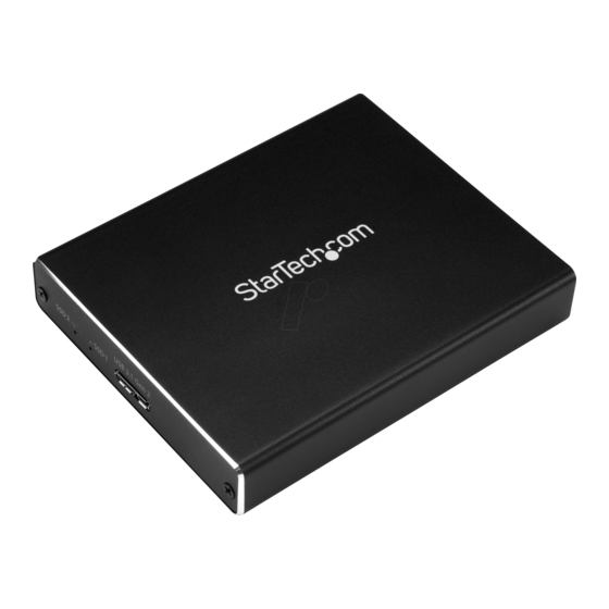StarTech.com SM22BU31C3R Quick Start Manual