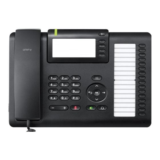 Unify OpenScape CP400T Installation And Quick Reference Manual