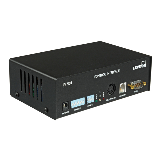 NSI I/F 501 Installation And Operation Manual