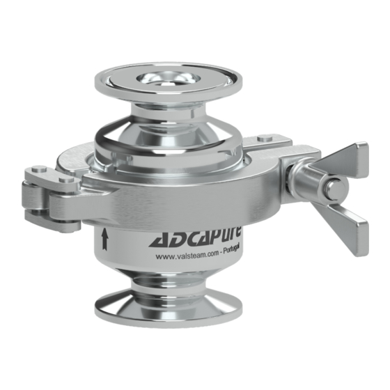 VALSTEAM ADCA ADCAPure SAV10 Installation And Maintenance Instructions Manual