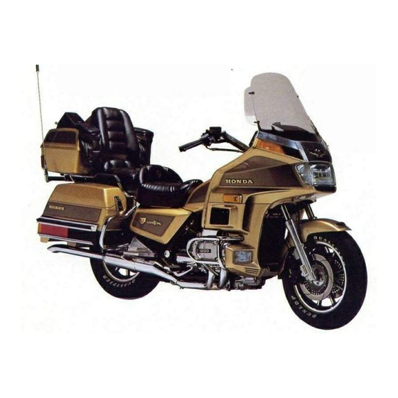 Honda GL1200 1986 Owner's Manual