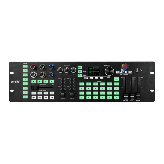 User Manuals: EuroLite Color Chief DMX LED Controller