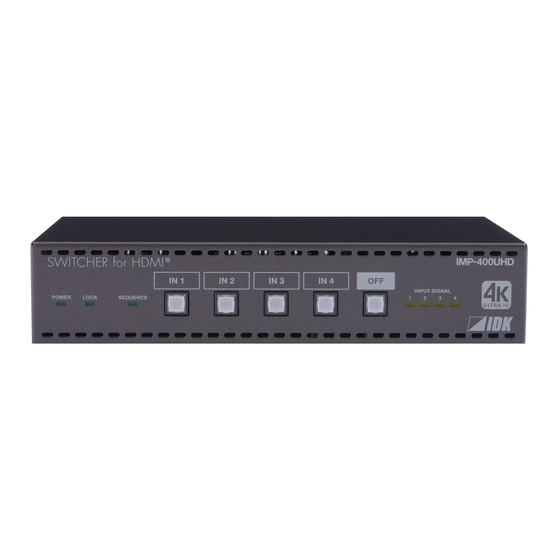 IDK IMP-400UHD User Manual