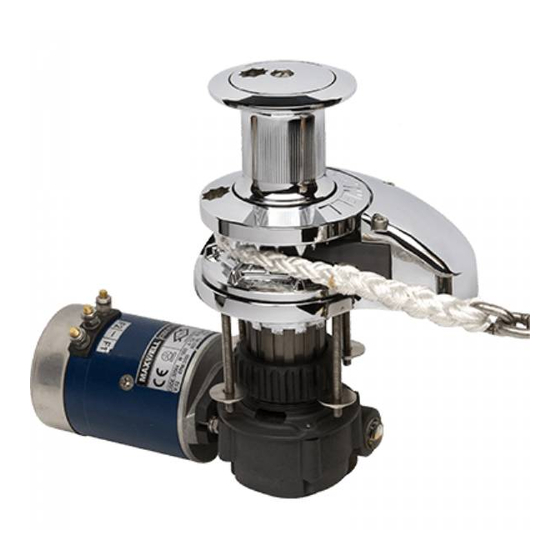 Vetus Maxwell 2500 Series Manual