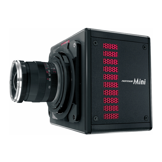 Photron FASTCAM Mini AX Series Hardware Manual