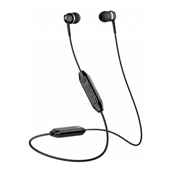 Sennheiser CX 350BT Quick Manual