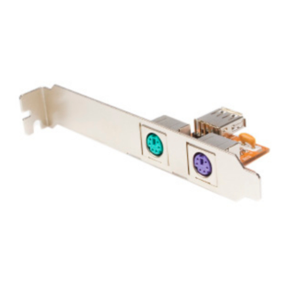 StarTech.com USBPS2PLATE User Manual