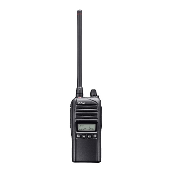 Icom IC-F3030 Series Instruction Manual