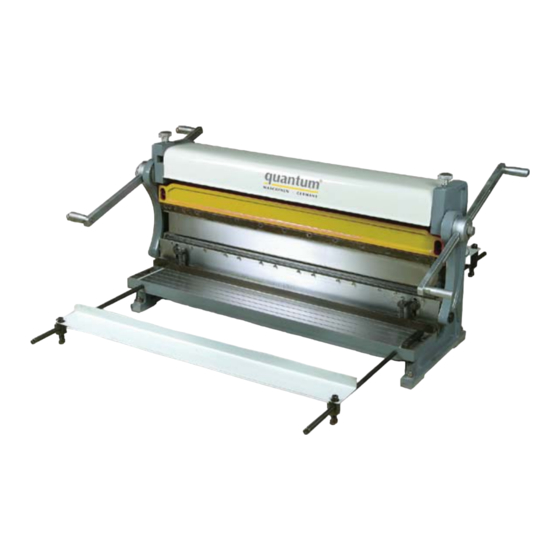 User Manuals: Quantum SAR 750 Cutter