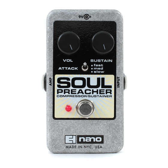 Electro-Harmonix nano SOUL PREACHER Manual