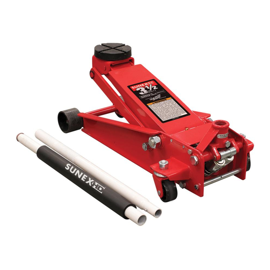 Sunex Tools 66037 Quick Start Manual