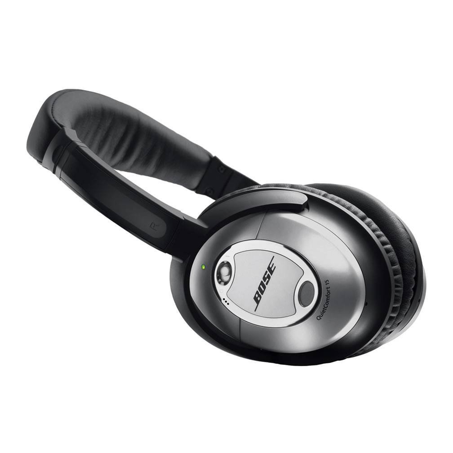 Bose QuietComfort 15 Headphones Manual ManualsLib