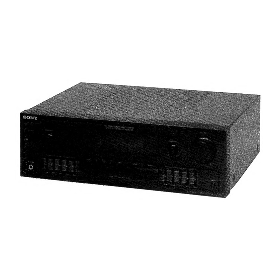 Sony TA-AX311 Service Manual