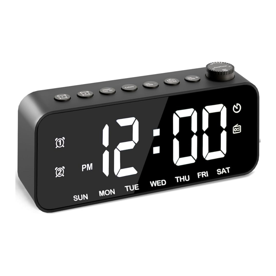 JALL CH07 RGB Alarm Clock Manual ManualsLib