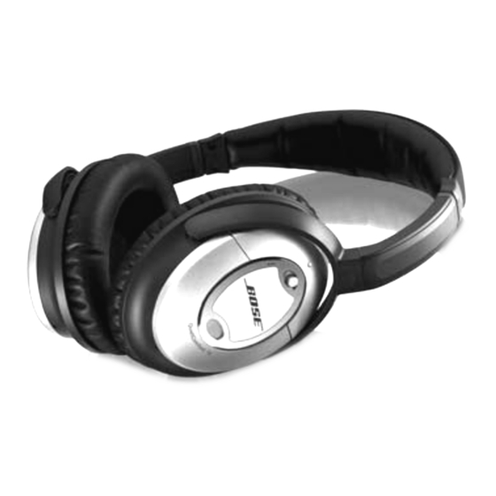 Bose QuietComfort 15 Quick Start Manual