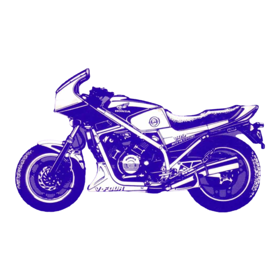 Honda InterceptorVF700F Shop Manual