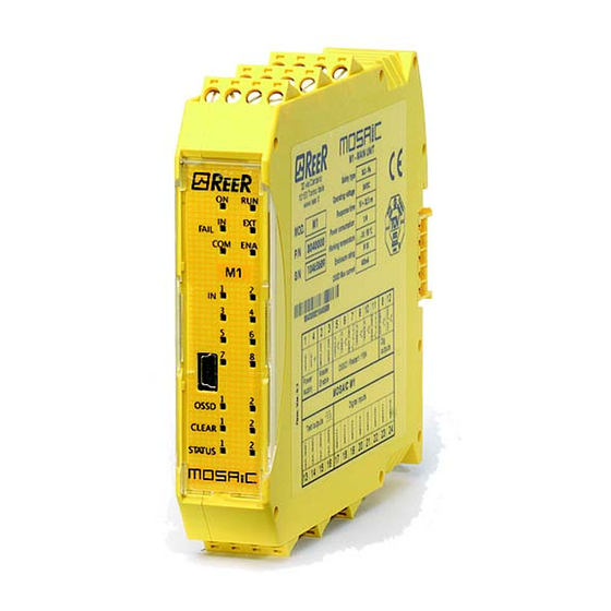 Reer mosaic M1 Quick Installation Manual