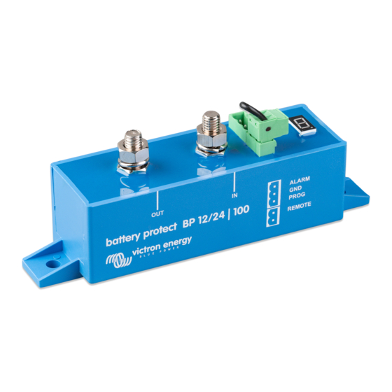 Victron energy battery protect BP 12/24 100 Manual