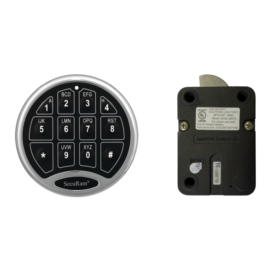 Secuguard EL-0601-1U - Secuguard Safe With Digital Lock Operating ...