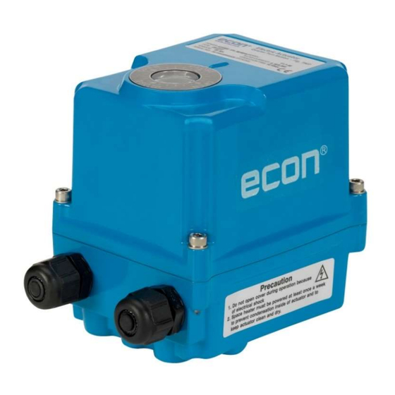 Econ 7907 ELA60 Installation, Operation & Maintenance Manual