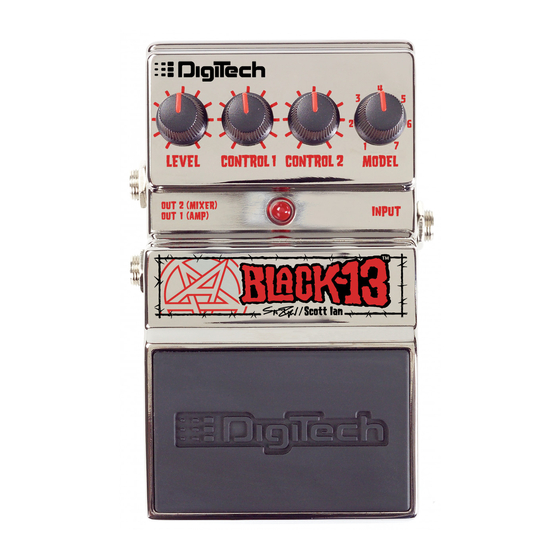 DIGITECH BLACK-13 OWNER'S MANUAL Pdf Download | ManualsLib