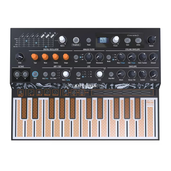 Arturia MICROFREAK Manuals