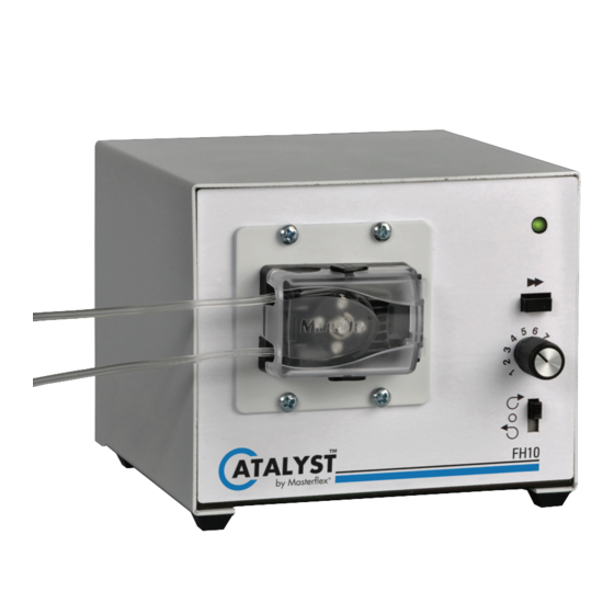 Cole Parmer Masterflex Catalyst FH10 Microflex Operating Manual