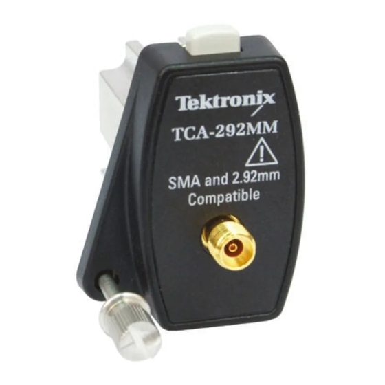 Tektronix TCA-292MM Instructions